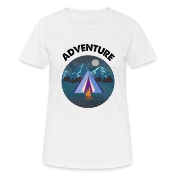 Aventure - T-shirt respirant Femme - blanc - Devant - AI Model Female 172 dark (172cm)