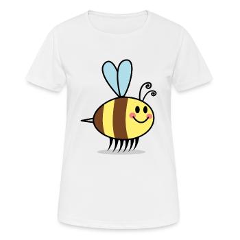 Bienen Cartoon Comic Design - Frauen T-Shirt atmungsaktiv - Weiß - Vorne - AI Model Female 172 dark (172cm)