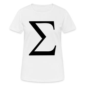 Greek Symbol - Sigma - Women's Breathable T-Shirt - white - Front - AI Model Female 172 dark (172cm)