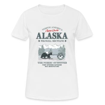 Alaska - Grizzly Bear - Frauen T-Shirt atmungsaktiv - Weiß - Vorne - AI Model Female 172 dark (172cm)