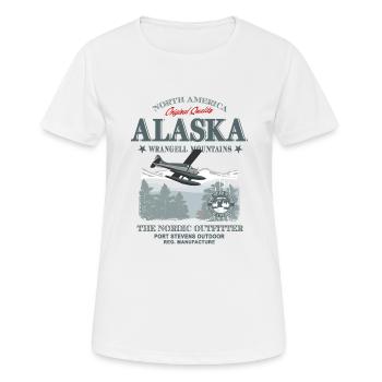 Alaska - Aircraft - Frauen T-Shirt atmungsaktiv - Weiß - Vorne - AI Model Female 172 dark (172cm)