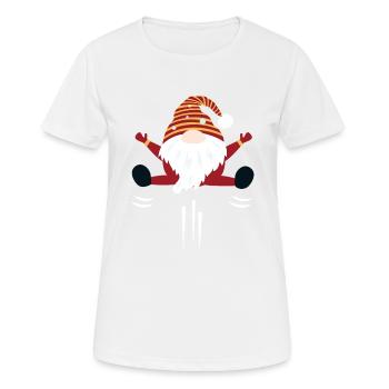 Gnome skandinavischen Elf Weihnachten - Frauen T-Shirt atmungsaktiv - Weiß - Vorne - AI Model Female 172 dark (172cm)