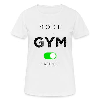 Active gym mode - Women's Breathable T-Shirt - white - Front - AI Model Female 172 dark (172cm)
