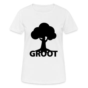 groot - Women's Breathable T-Shirt - white - Front - AI Model Female 172 dark (172cm)