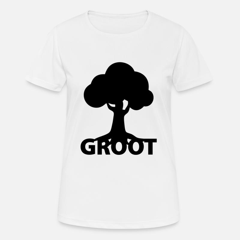 groot - Women's Breathable T-Shirt - white