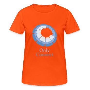 Only Connect - Women's Breathable T-Shirt - neon orange - Front - AI Model Female 172 dark (172cm)
