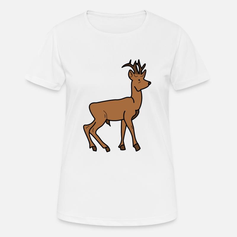 Deer - Animal - Deer - Women's Breathable T-Shirt - white