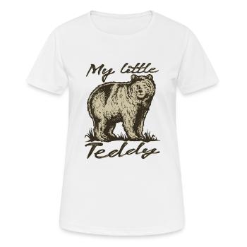 mon petit nounours - mon petit nounours - ours - T-shirt respirant Femme - blanc - Devant - AI Model Female 172 dark (172cm)