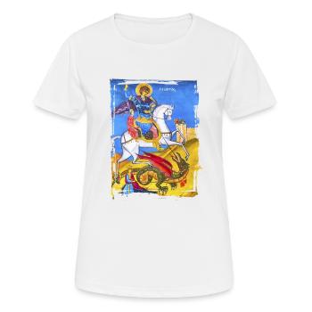 orthodox fresco - Women's Breathable T-Shirt - white - Front - AI Model Female 172 dark (172cm)