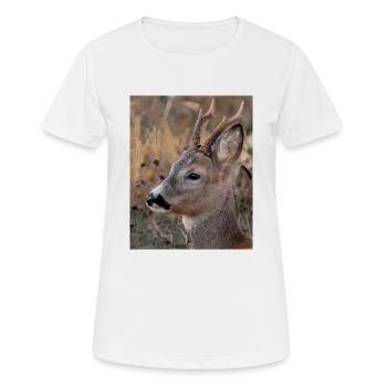 Rohe Tiere - Frauen T-Shirt atmungsaktiv - Weiß - Vorne - AI Model Female 172 dark (172cm)
