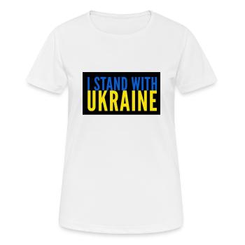 Ukraine - Frauen T-Shirt atmungsaktiv - Weiß - Vorne - AI Model Female 172 dark (172cm)