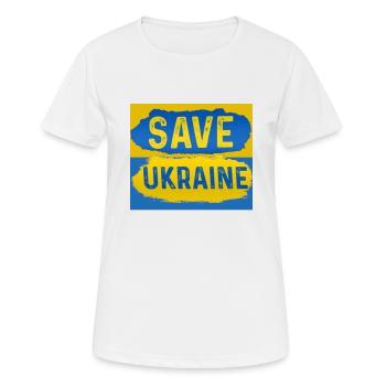 Ukraine - Frauen T-Shirt atmungsaktiv - Weiß - Vorne - AI Model Female 172 dark (172cm)