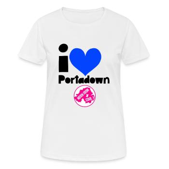 Portadown - T-shirt respirant Femme - blanc - Devant - AI Model Female 172 dark (172cm)