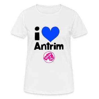 Antrim - T-shirt respirant Femme - blanc - Devant - AI Model Female 172 dark (172cm)