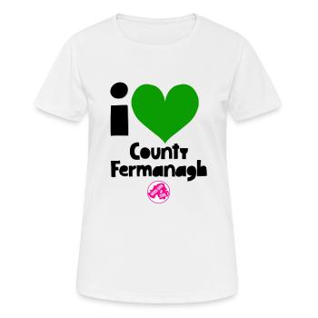 Fermanagh - T-shirt respirant Femme - blanc - Devant - AI Model Female 172 dark (172cm)
