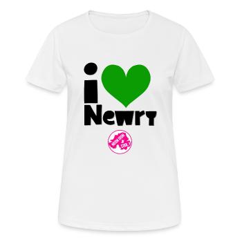 Newry Armagh - T-shirt respirant Femme - blanc - Devant - AI Model Female 172 dark (172cm)