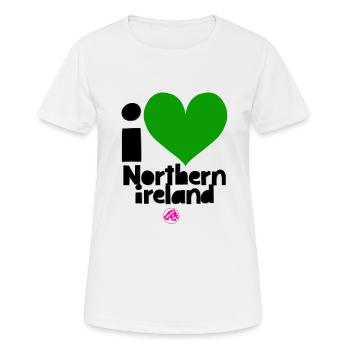 Irlande du Nord - T-shirt respirant Femme - blanc - Devant - AI Model Female 172 dark (172cm)