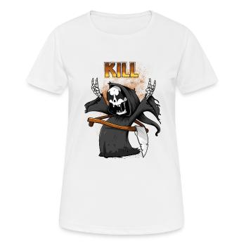 Kill - T-shirt respirant Femme - blanc - Devant - AI Model Female 172 dark (172cm)