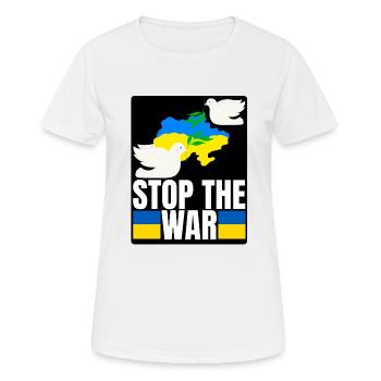 Ukraine - T-shirt respirant Femme - blanc - Devant - AI Model Female 172 dark (172cm)
