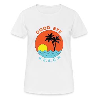 GOOD BYE SUMMER - Women's Breathable T-Shirt - white - Front - AI Model Female 172 dark (172cm)