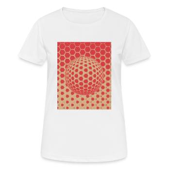 globe - T-shirt respirant Femme - blanc - Devant - AI Model Female 172 dark (172cm)