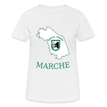 Marches - T-shirt respirant Femme - blanc - Devant - AI Model Female 172 dark (172cm)