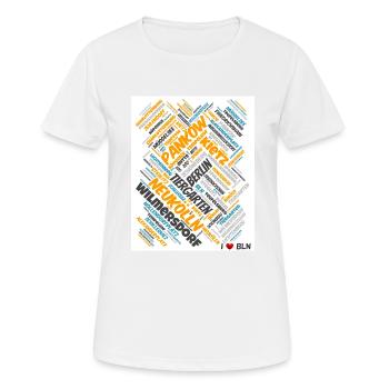 Berlin - T-shirt respirant Femme - blanc - Devant - AI Model Female 172 dark (172cm)