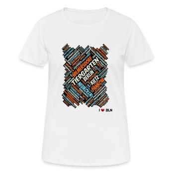 Berlin - T-shirt respirant Femme - blanc - Devant - AI Model Female 172 dark (172cm)