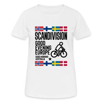 Scandinavie Eurovision - T-shirt respirant Femme - blanc - Devant - AI Model Female 172 dark (172cm)
