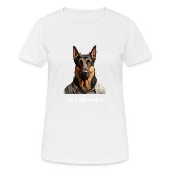 Der beste Freund des Menschen - Frauen T-Shirt atmungsaktiv - Weiß - Vorne - AI Model Female 172 dark (172cm)