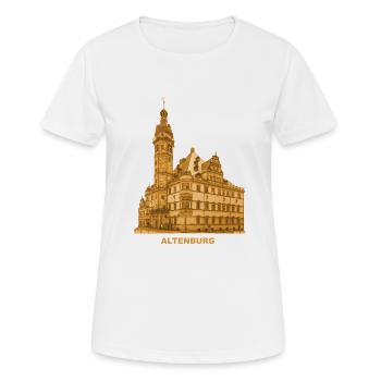 Hôtel de ville d’Altenburg Résidence Skatstadt Saxe - T-shirt respirant Femme - blanc - Devant - AI Model Female 172 dark (172cm)