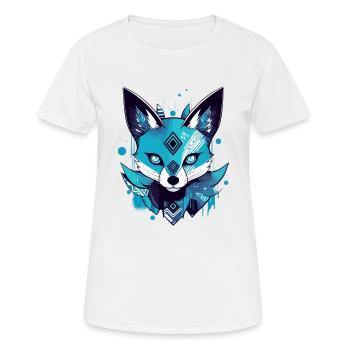 Azi der Blaufuchs - Frauen T-Shirt atmungsaktiv - Weiß - Vorne - AI Model Female 172 dark (172cm)