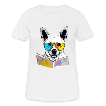 Lole Hundeschüler - Frauen T-Shirt atmungsaktiv - Weiß - Vorne - AI Model Female 172 dark (172cm)