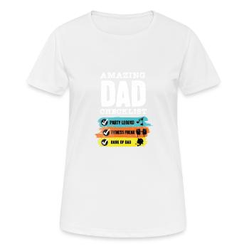 Awesome Dad Checklist - Women's Breathable T-Shirt - white - Front - AI Model Female 172 dark (172cm)
