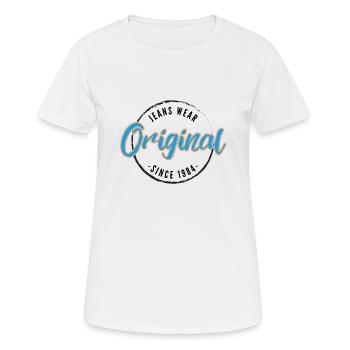 Since 1984 - Frauen T-Shirt atmungsaktiv - Weiß - Vorne - AI Model Female 172 dark (172cm)