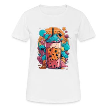 Cocktail d’été - T-shirt respirant Femme - blanc - Devant - AI Model Female 172 dark (172cm)