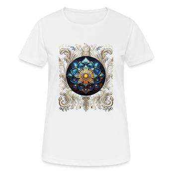 Mandala Cosmic VINTAGE - Women's Breathable T-Shirt - white - Front - AI Model Female 172 dark (172cm)