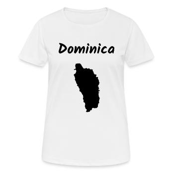 Dominique Idée de vacances sur les îles des Caraïbes - T-shirt respirant Femme - blanc - Devant - AI Model Female 172 dark (172cm)