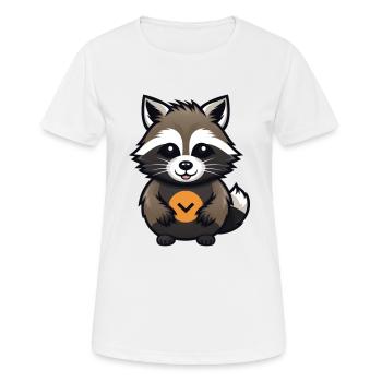 Crèche douce v2 - T-shirt respirant Femme - blanc - Devant - AI Model Female 172 dark (172cm)