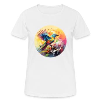Vogel Singvogel Geschenk für Vogel Fans Natur - Frauen T-Shirt atmungsaktiv - Weiß - Vorne - AI Model Female 172 dark (172cm)