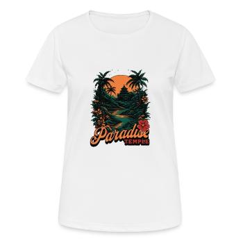 Le temple du paradis - T-shirt respirant Femme - blanc - Devant - AI Model Female 172 dark (172cm)