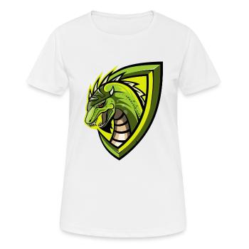 Dragon Logo - Women's Breathable T-Shirt - white - Front - AI Model Female 172 dark (172cm)