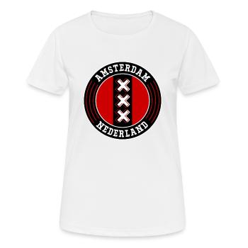 Amsterdam - Women's Breathable T-Shirt - white - Front - AI Model Female 172 dark (172cm)
