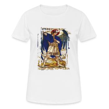 Archangel Saint Religion God Angel Faith Michael - Women's Breathable T-Shirt - white - Front - AI Model Female 172 dark (172cm)