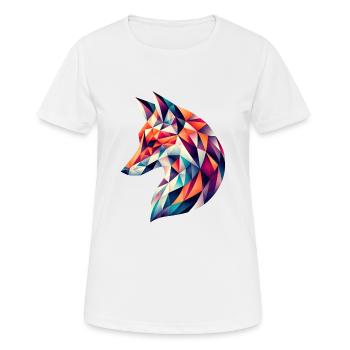 Fox vector - Women's Breathable T-Shirt - white - Front - AI Model Female 172 dark (172cm)