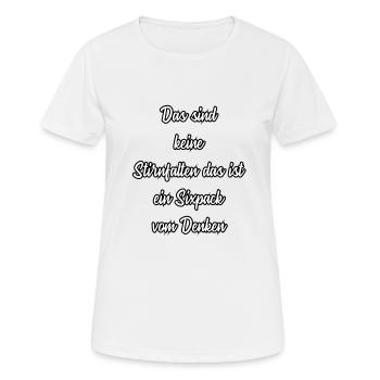 Dictons drôles Professeur - T-shirt respirant Femme - blanc - Devant - AI Model Female 172 dark (172cm)