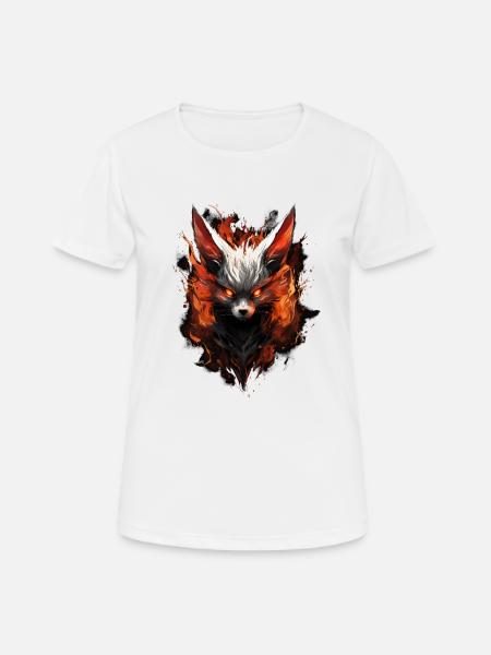 Volpe Demone Fennec Dämon Fuchs - Frauen T-Shirt atmungsaktiv - Weiß