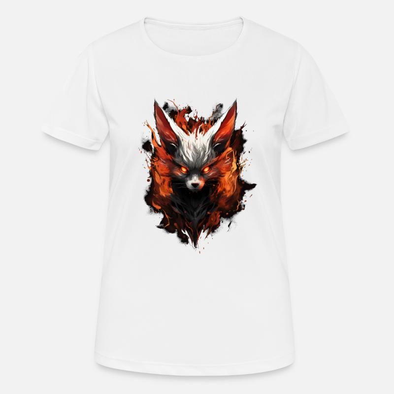 Volpe Demone Fennec Demon Fox - Women's Breathable T-Shirt - white