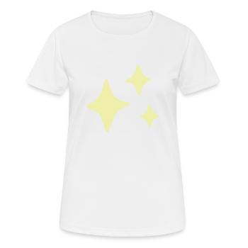 Sparkles Yellow - Women's Breathable T-Shirt - white - Front - AI Model Female 172 dark (172cm)