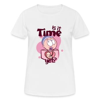 Is it Time Yet? - Frauen T-Shirt atmungsaktiv - Weiß - Vorne - AI Model Female 172 dark (172cm)